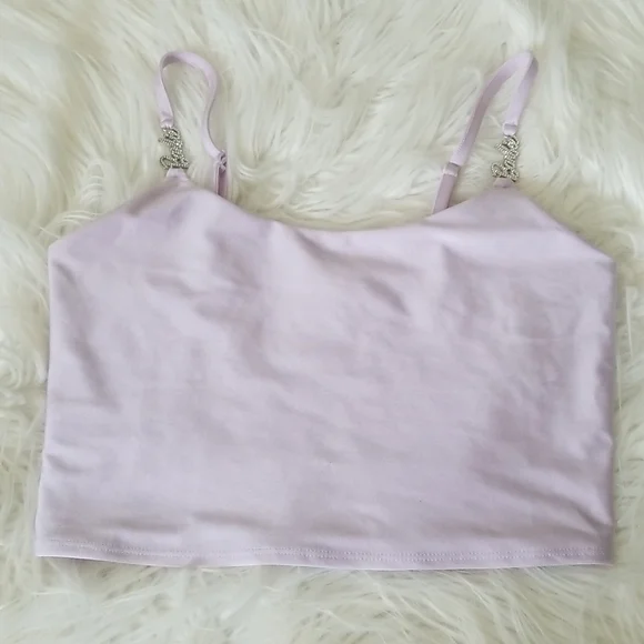 Forever 21 Barbie Tank Top White Baby Girl Crop Top Forever 21